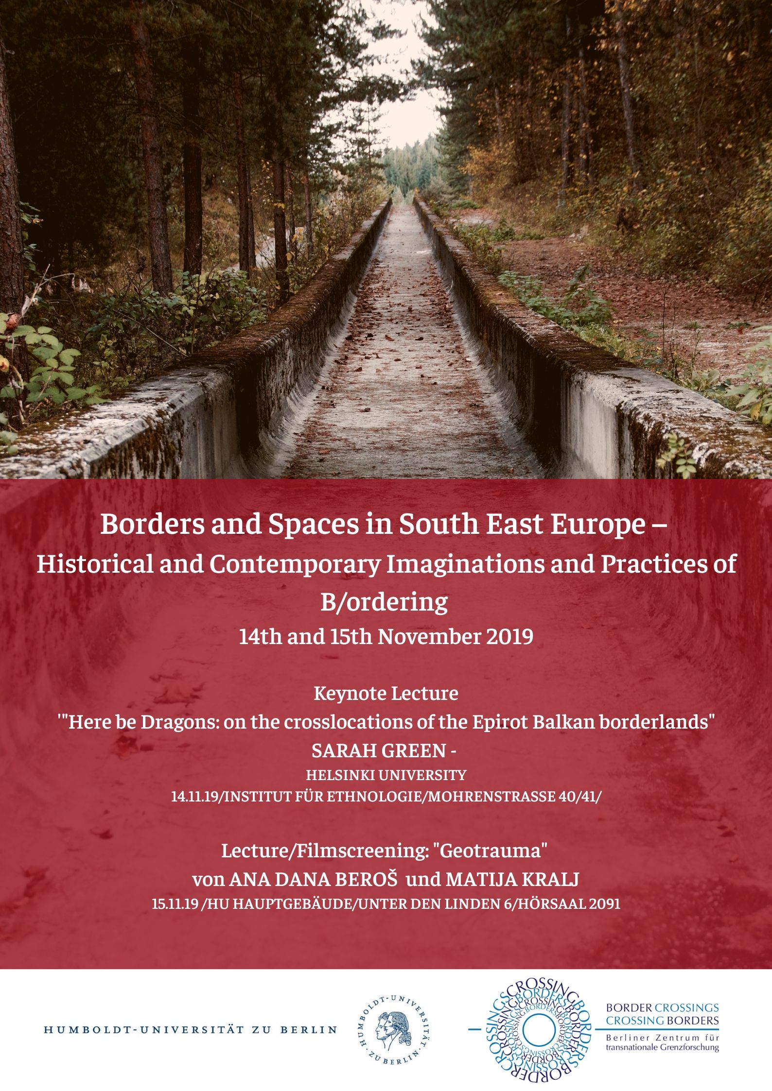 Borders and Spaces in South East Europe – Historical and Contemporary Imaginations and Practices of B ordering14th and 15th November 2019 (1)